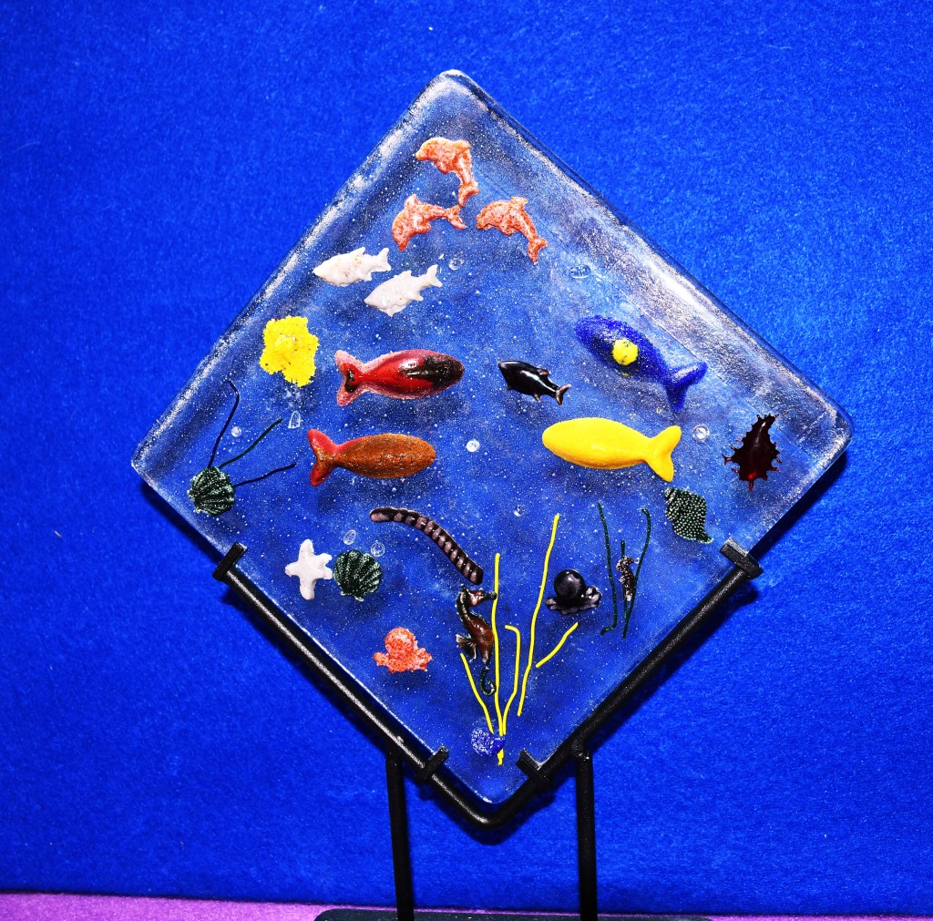 Underwater Fused Glass Scene