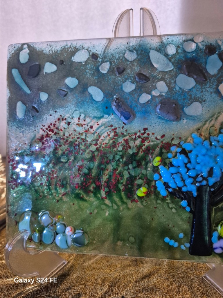 Country Scene Fused Glass